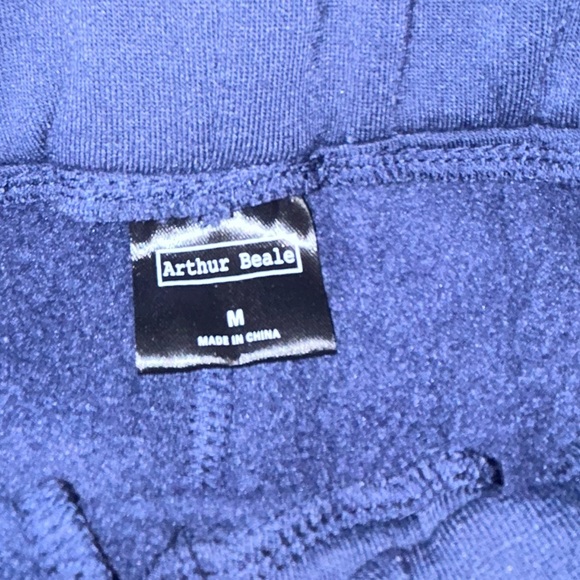 50%off w♥️ Arthur Beale Men’s Sweat Shorts Size Medium  navy Blue NWT #2 🐊 - Picture 4 of 5